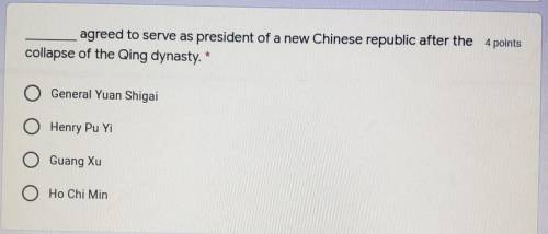 Who agreed to serve as president of a new Chinese republic after the collapse of the Qing dynasty.​