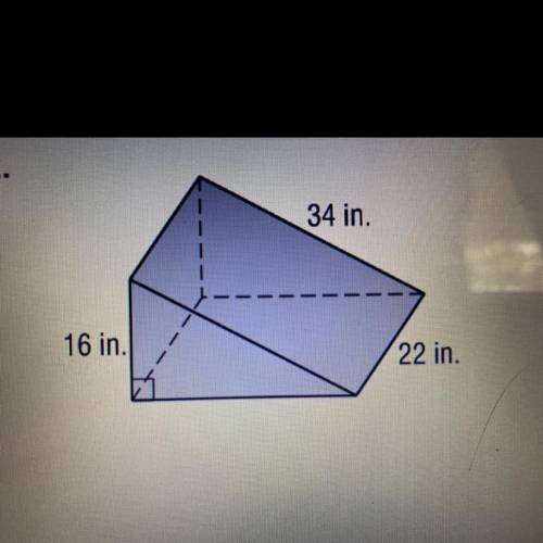 Find the volume of a triangular prism