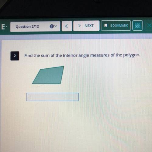 Find the sum of the interior angle measures of the polygon.