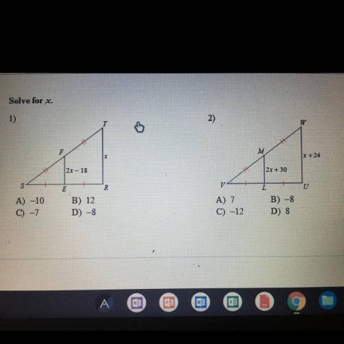 Solve for x ? need answers ASAP !! can you pls explain too