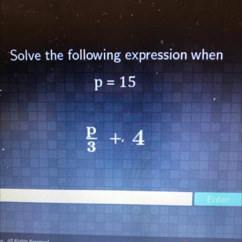 P = 15
p
+4
3
please help thank you