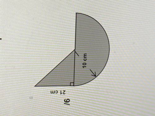 Calculate the perimeter and area of the composite shape