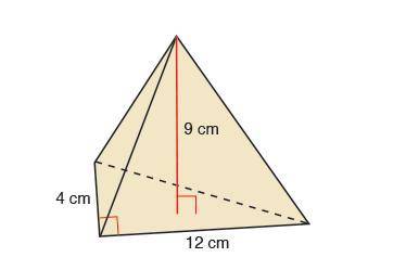 Find the volume of the pyramid.
I will ONLY give you a brainliest if your answer is CORRECT!
