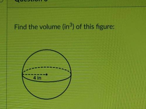 Find the volume (inº) of this figure:​