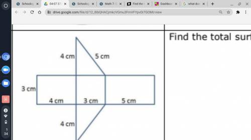 Find the total surface area.