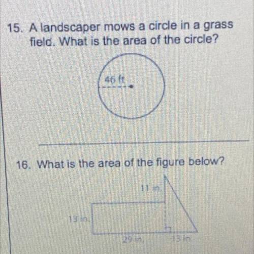 Can u plz answer this it’s for a test !! 15&16 PLZ