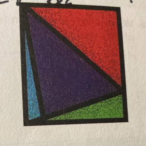 Felipe is making triangles for a stained glass window. He made the design

shown, but wants to cha