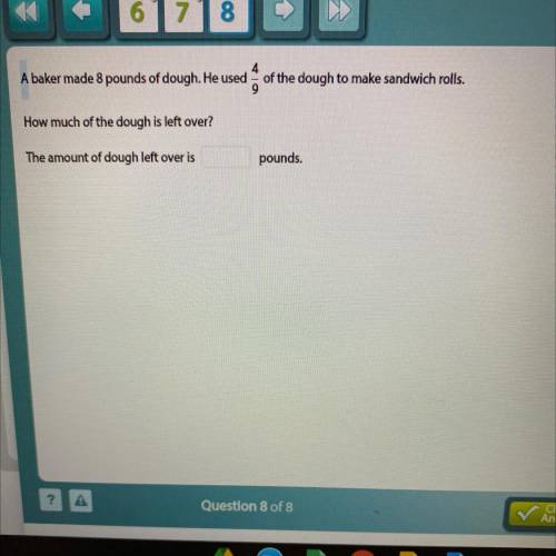 5th grade math. correct answer will be