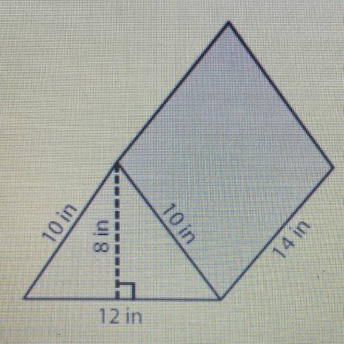 Find the surface area of a triangle prisms