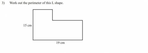 Find the perimeter of this L shape.