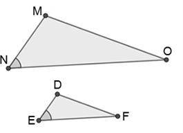 What additional information must be known to prove the triangles shown similar by AA?

Question 11