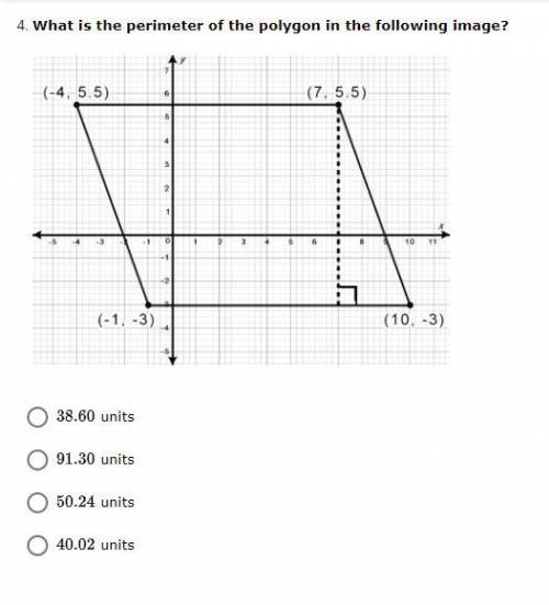 What is the perimeter of the polygon in the following image?