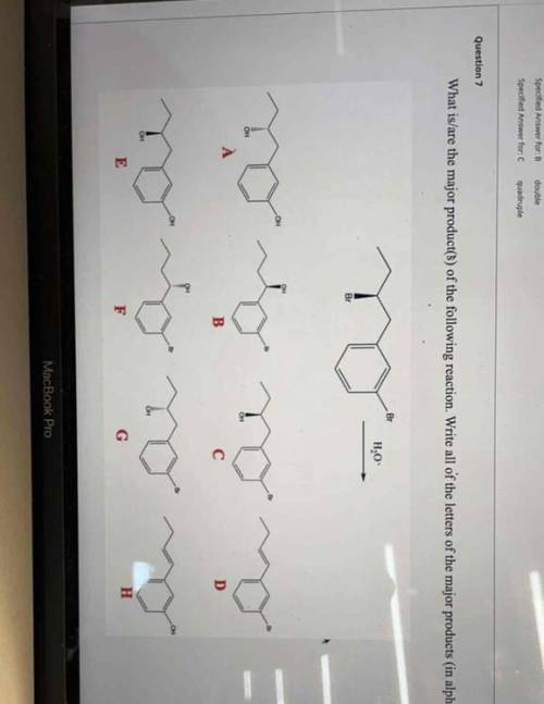 It’s organic chemistry someone help me Asap please