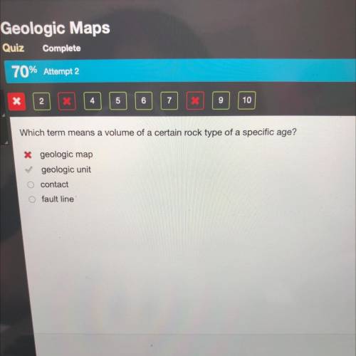 Which term means a volume of a certain rock type of a specific age?

x geologic map
geologic unit