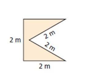 Find the area of the shaded region of the figure below. Round your final answer to the nearest tent