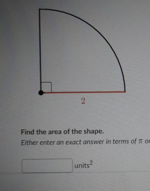 Find the area of the shape​