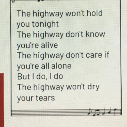 What’s the personification these song lyrics? Thx