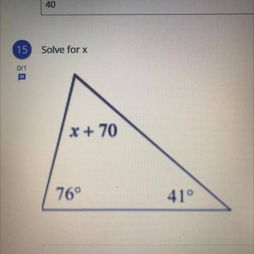 Solve for x, please.