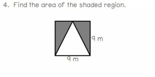 Whats the area of the shaded region