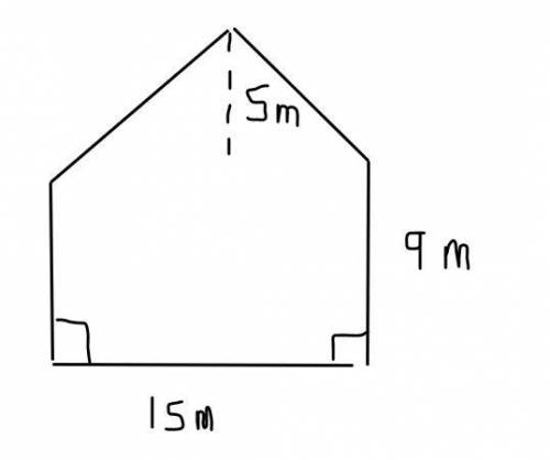 Find the area of the given shape