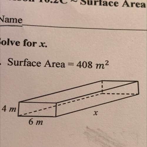 Surface Area = 408m2
(pls help me)