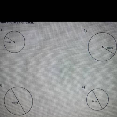 HELP

Can some one help me with these 4 problems, I need to find the area, and con you pls explain