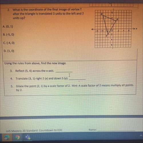 Help with 2 3 4 and 5 please!