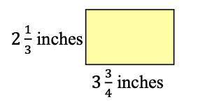 Using the given measurements, what is the area of the rectangle below?

Group of answer choices
61