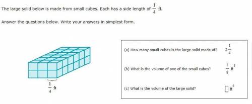 IF YOU WANT BRAINLIEST ANSWER NOW AND CORRECTLY PLEASE!

The large solid below is made from small