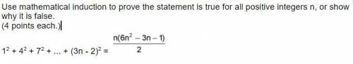 Pre-Calculus Mathematical Induction Help Brainliest PLEASE.
Pictures Of The Two Questions Below.