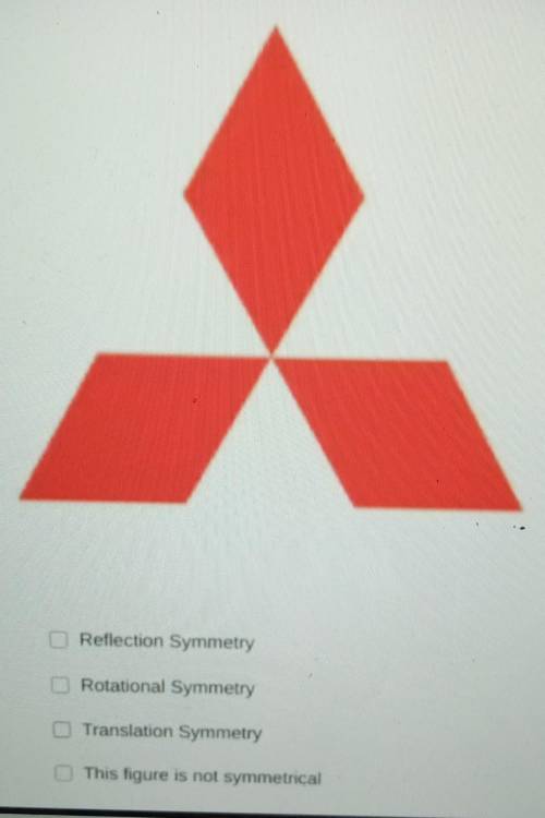 What symmetry is this shape?part a​

a. Reflection symmetryb. Rotational symmetryc. Translation sy