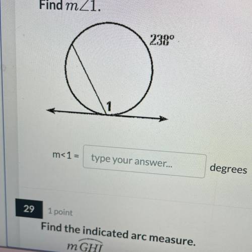 Find measure of 1 this is geometry