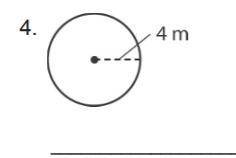What is the area of the given circle?