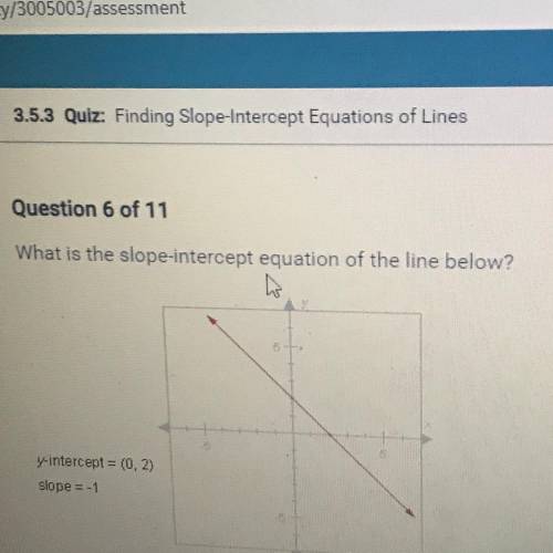 PLS PEOPLE HELPP ME OUT QUICK NO BOTS I WILL REPORT BUT HELP QUICK PLSS What is the slope-intercept