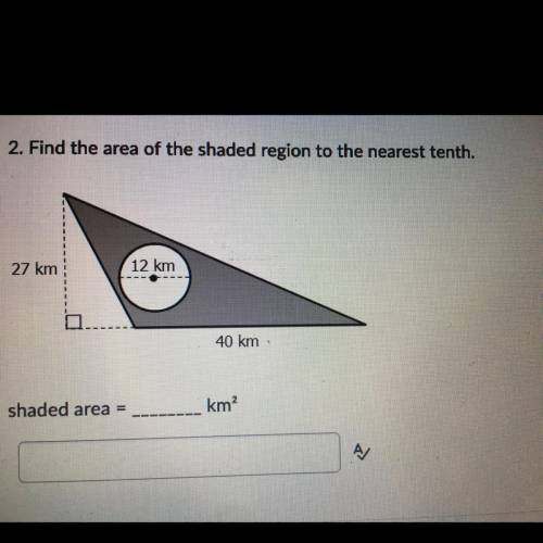 Find the area of the shaded region to the nearest tenth.
i’ll mark brainlest!