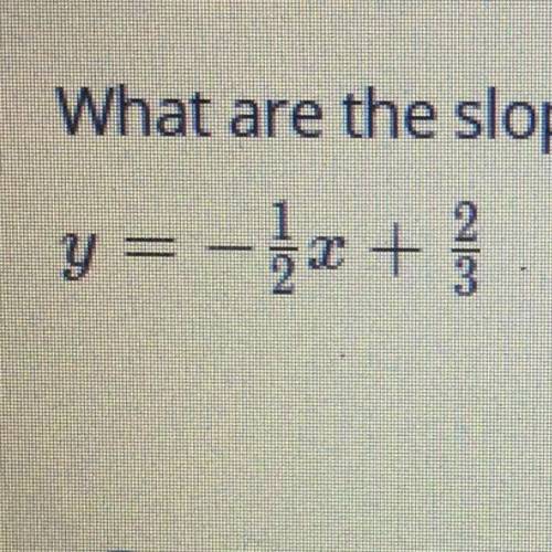 What are the slope and y-intercept of the graph of the equation?