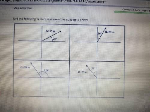 Help find Vector A and B, Resultant Vector, Magnitude, and direction.