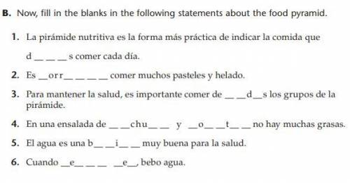 What are the answers in Spanish please.