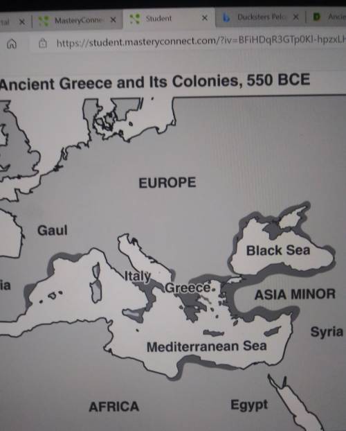 Which ideas about ancient Greece is most supported by the map?​