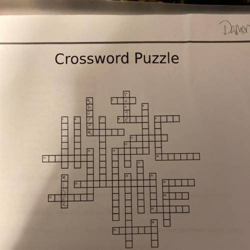 Help with crossword pleae