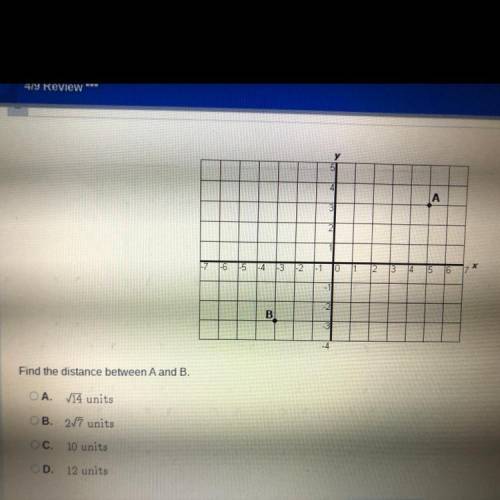 Find the distance between A and B (8th grade math)