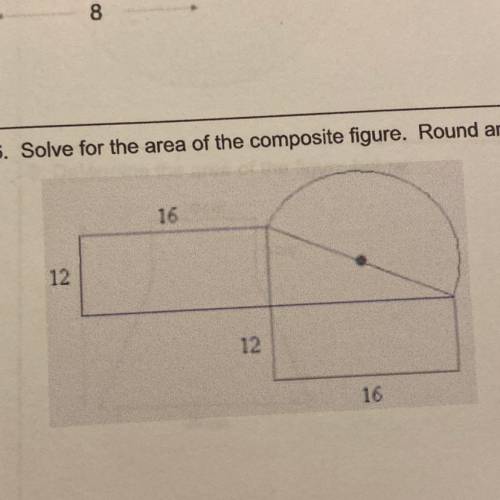 6. Solve for the area of the composite figure. Round answer to the nearest hundredths. pls show wor
