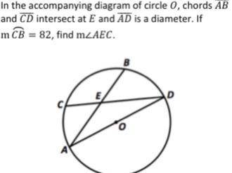 Someone help..please? In the accompanying diagram of circle , chords and intersect at and is a diam