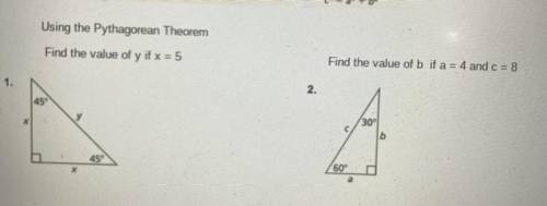 Pythagorean Theorem
Help please
Show how you solved it