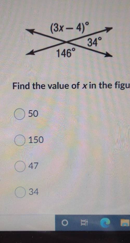 Find the value of x please ​
