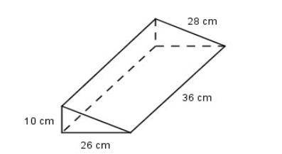 What is the surface area of the given figure?

A. 2564 cm
B. 2276 cm
C. 2184 cm 
D. 1160 cm