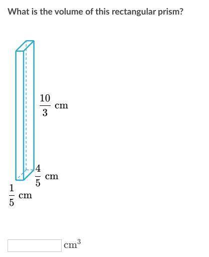 What is the volume of this rectangular prism? 
[20 points]