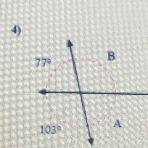 Find the value of angle A and angle B !