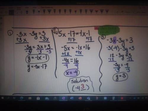 Solve the system of Equations below using the substitution method

X = -7y
2x - 8y = 22
First figu