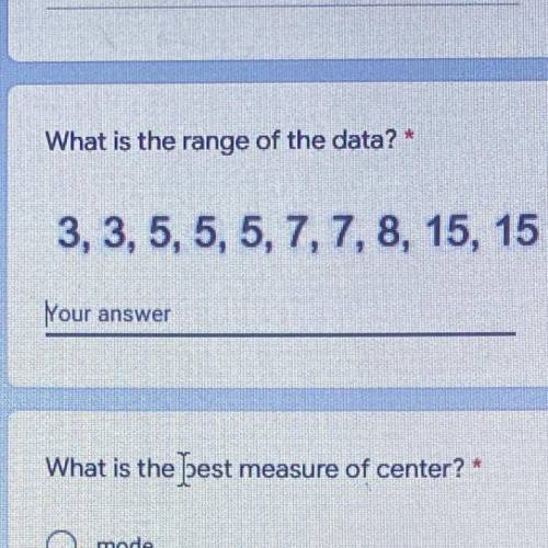 What is the range of the data set?
